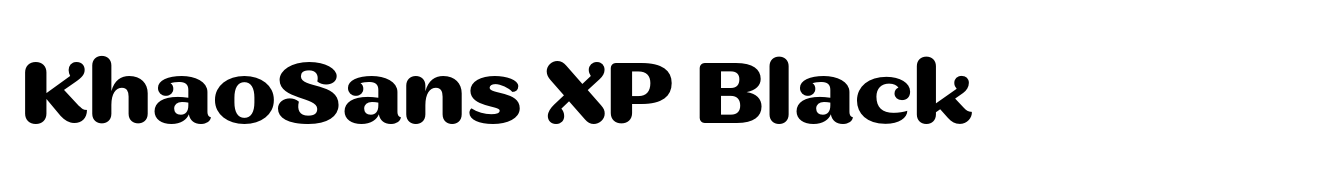 KhaoSans XP Black
